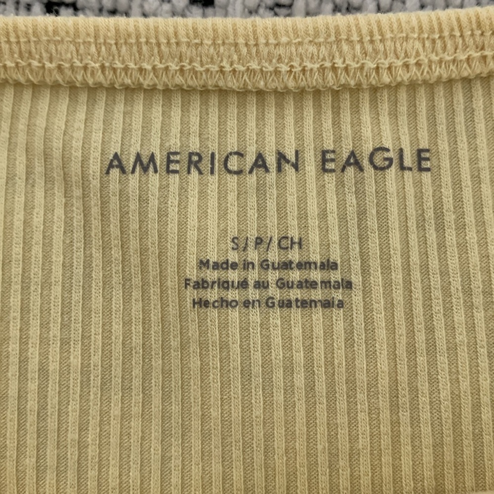 Yellow Ribbed Tube Top - Picture 2 of 2